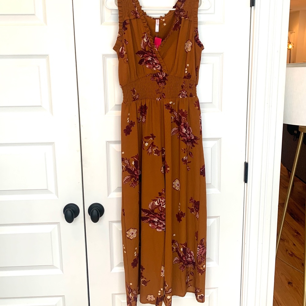 Rust Floral Romper